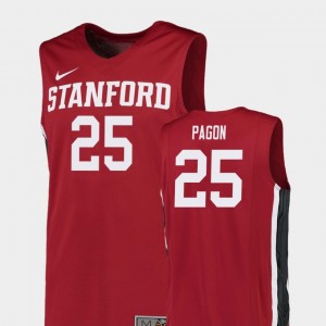Men's Stanford Cardinal Replica Red Blake Pagon #25 College Basketball Jersey 812999-211