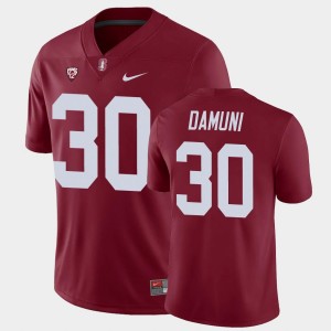Men's Stanford Cardinal College Football Cardinal Levani Damuni #30 Game Jersey 860143-443