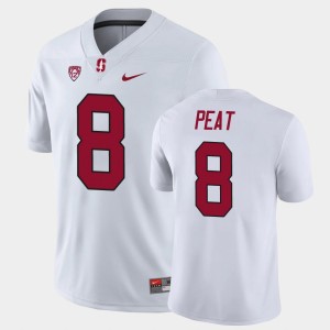 Men's Stanford Cardinal Game White Nathaniel Peat #8 College Football Jersey 323117-327