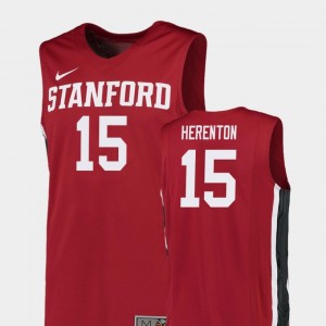 Men's Stanford Cardinal Replica Red Rodney Herenton #15 College Basketball Jersey 726799-239