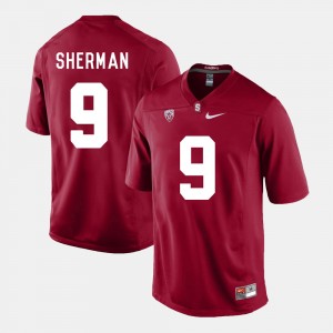 Men's Stanford Cardinal College Football Cardinal Richard Sherman #9 Jersey 771164-397